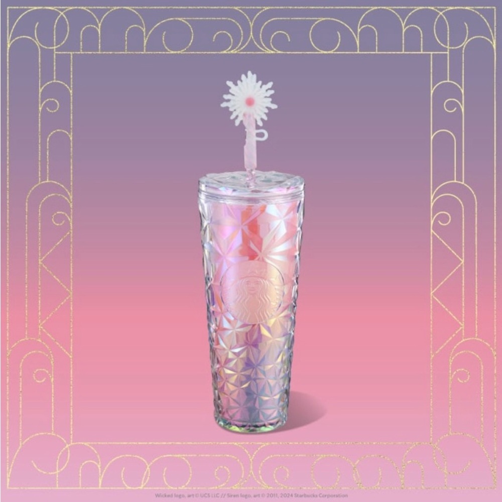 Starbucks Iridescent Tumbler with Straw